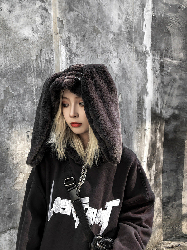 bunny hoodie with long ears