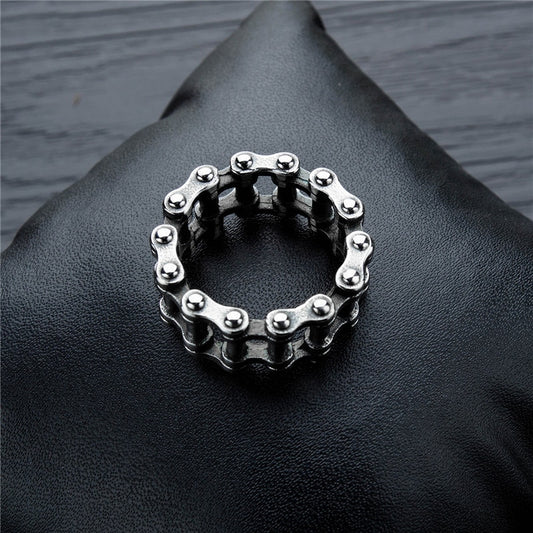 silver chain ring