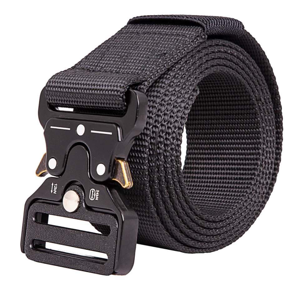 black tactical belt