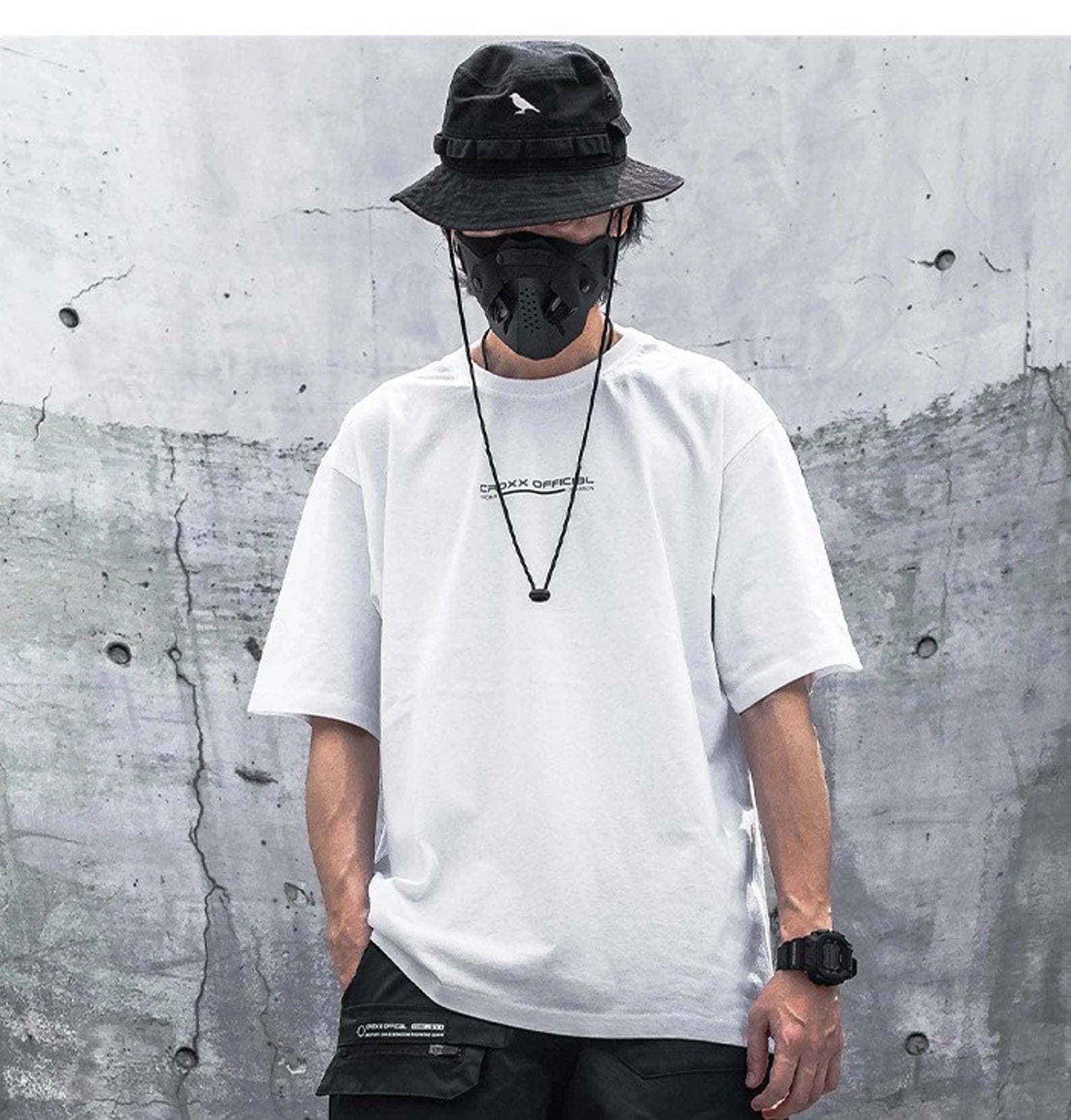 White Techwear T-Shirt