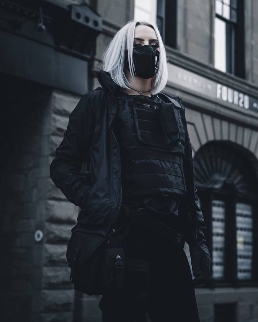 woman techwear