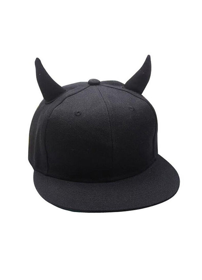 baseball hat with devil horns