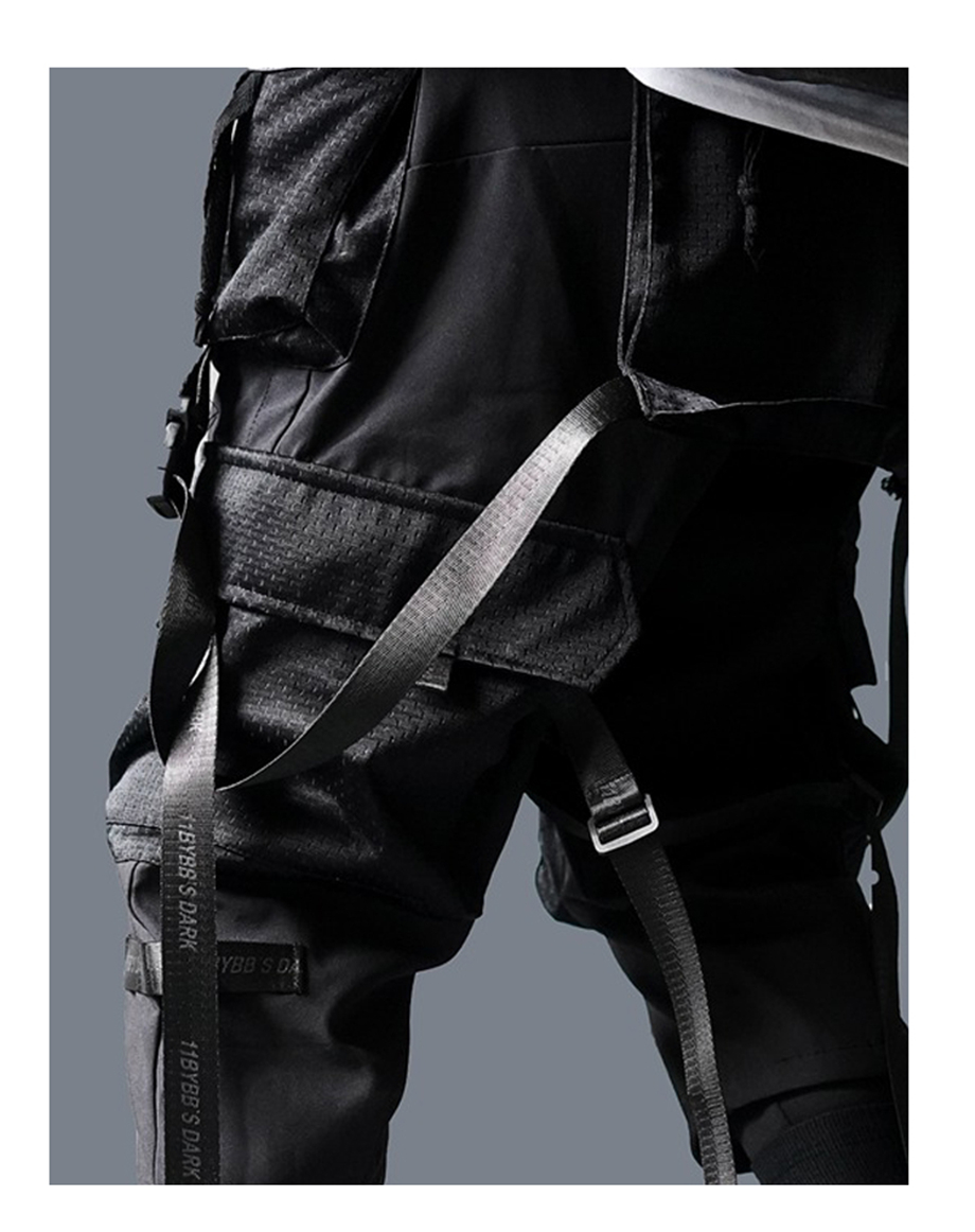 black streetwear pants