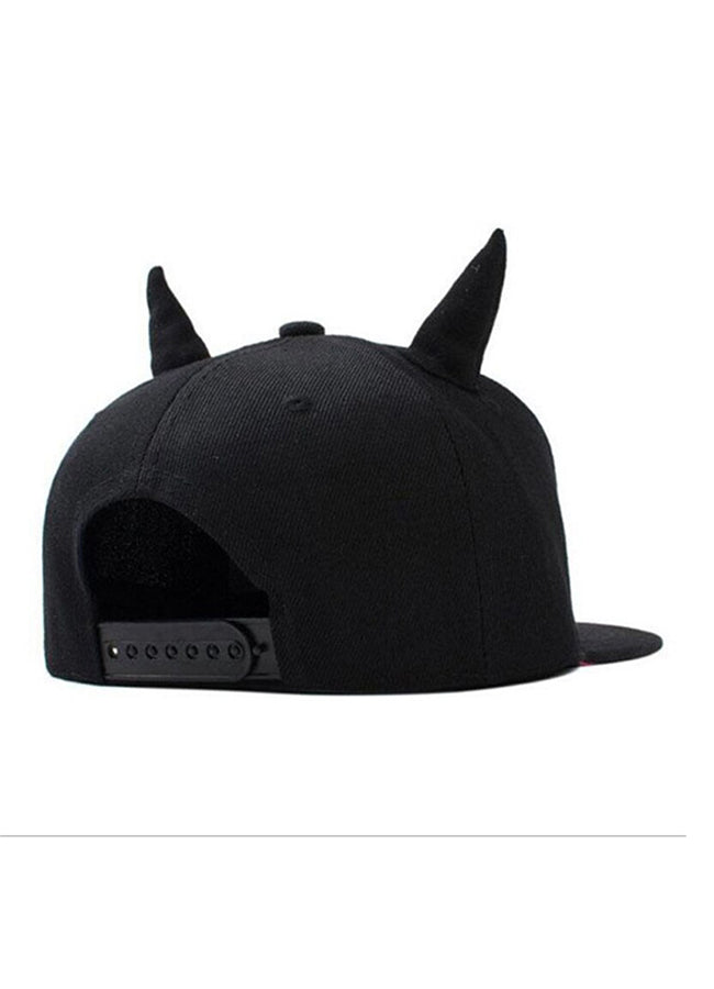 baseball hat with devil horns