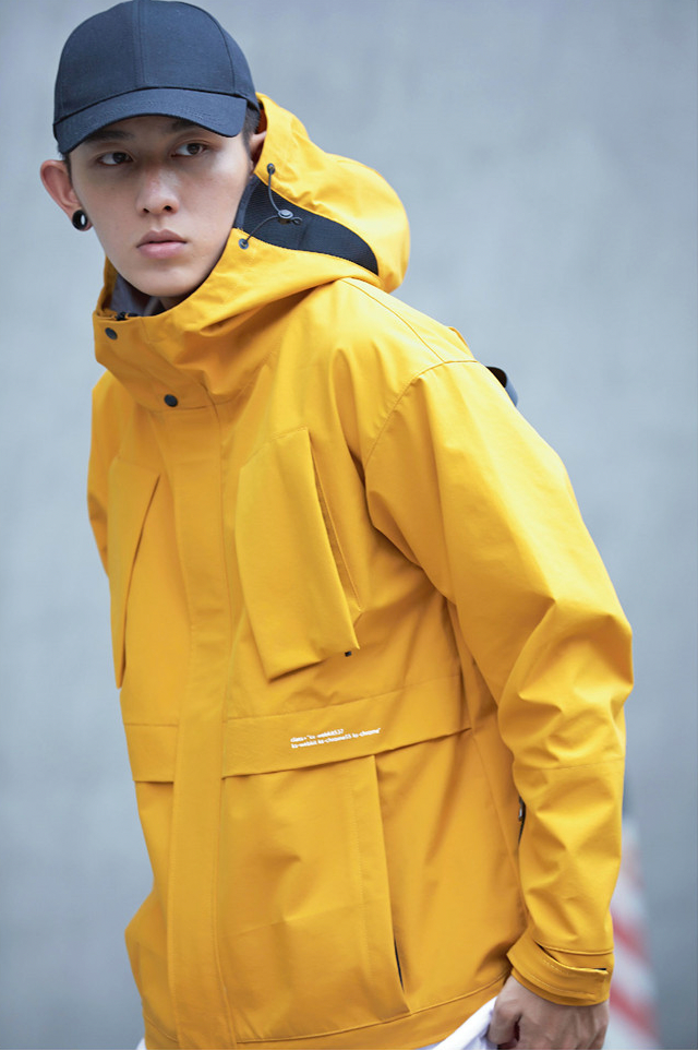 techwear yellow jacket