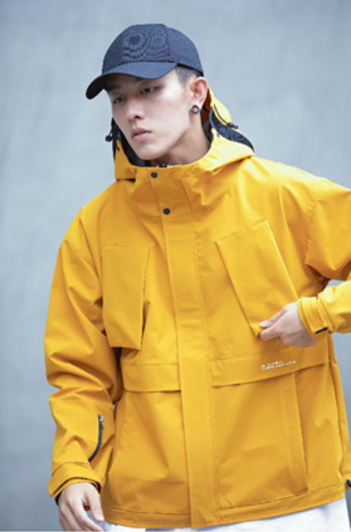 techwear yellow jacket