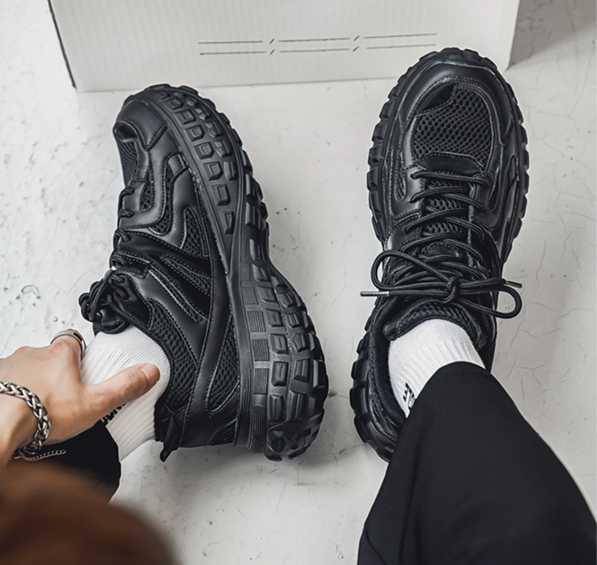 chunky techwear shoes