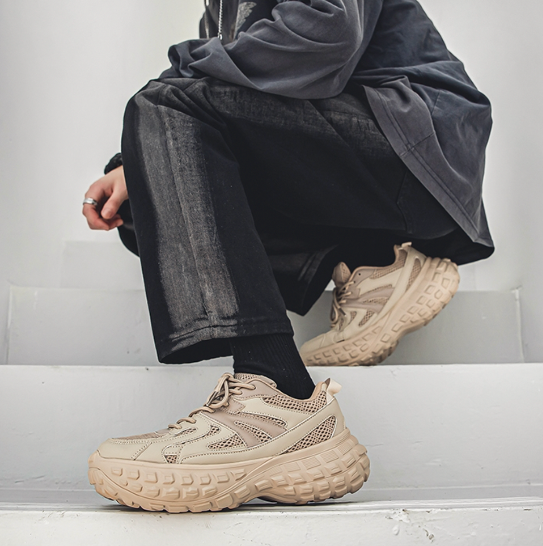 chunky techwear shoes