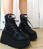 black punk combat boots - Vignette | OFF-WRLD