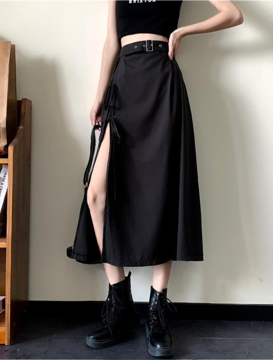 long skirt streetwear