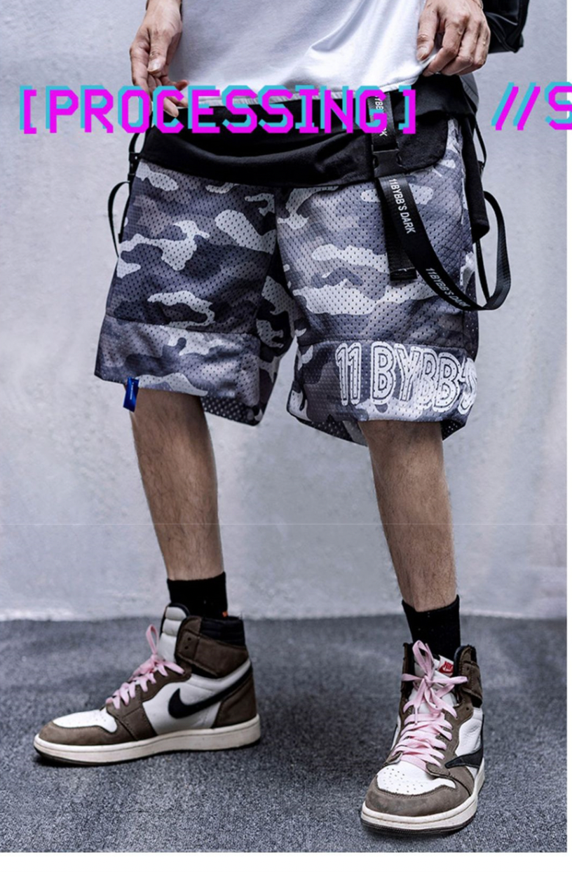 streetwear camo shorts