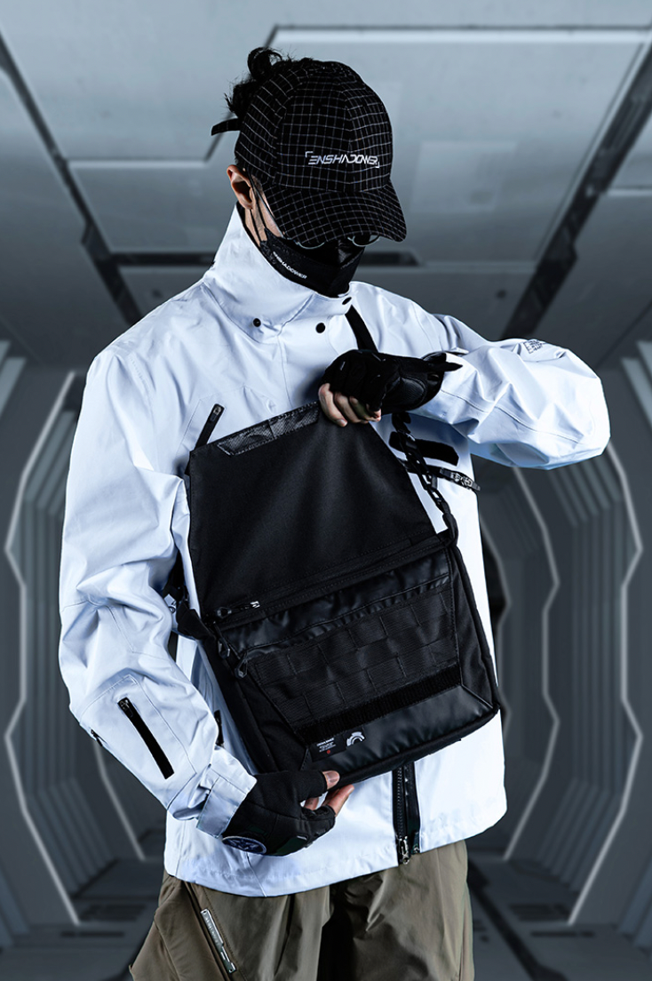 cyberpunk messenger bag