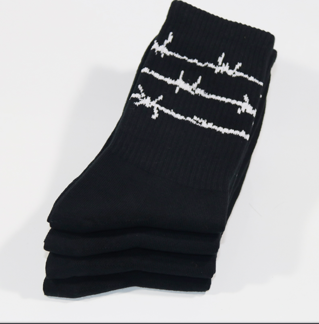 barbed wire socks