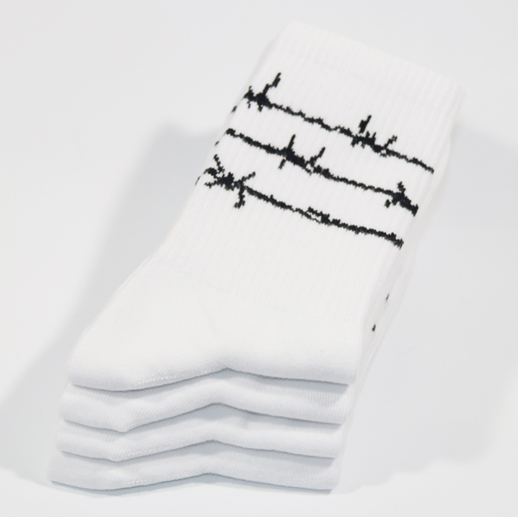 barbed wire socks