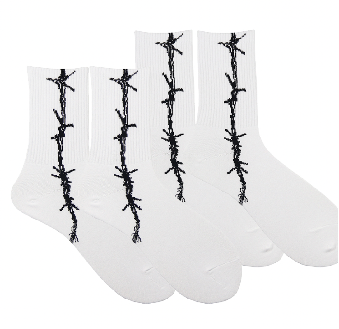 barbed wire socks