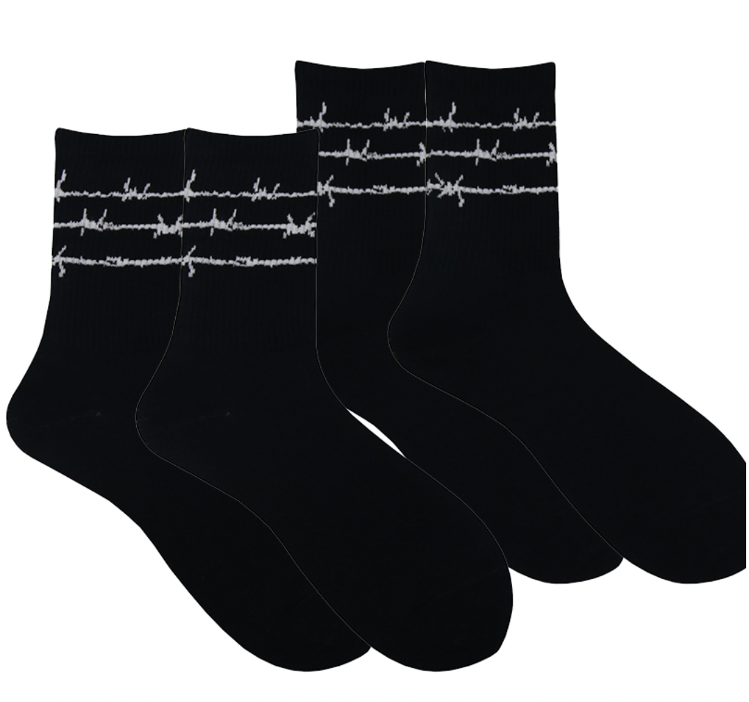 barbed wire socks