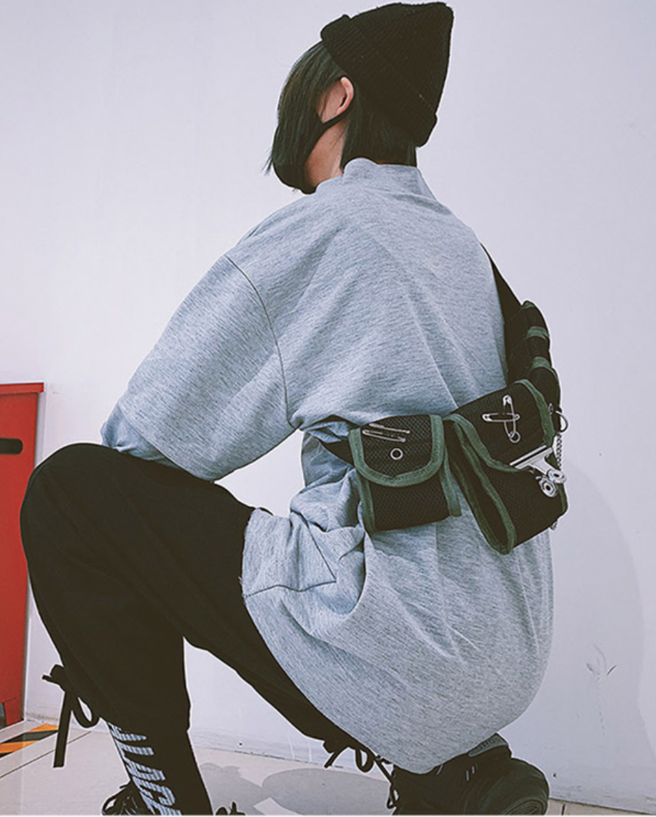 multi-pocket chest bag