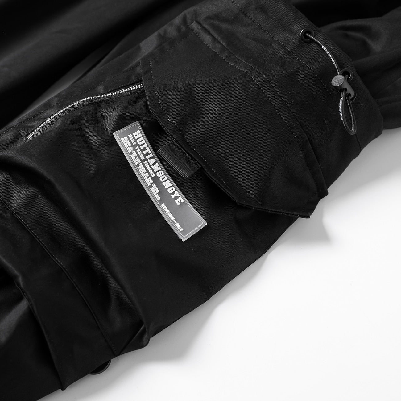 drawstring cargo joggers