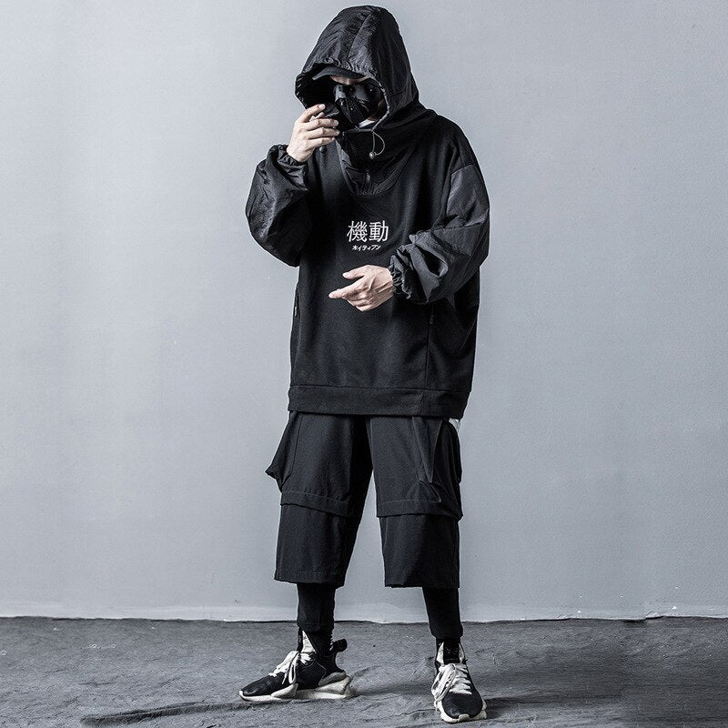 japanese techwear hoodie