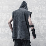 men's tank top with hood - Vignette | OFF-WRLD