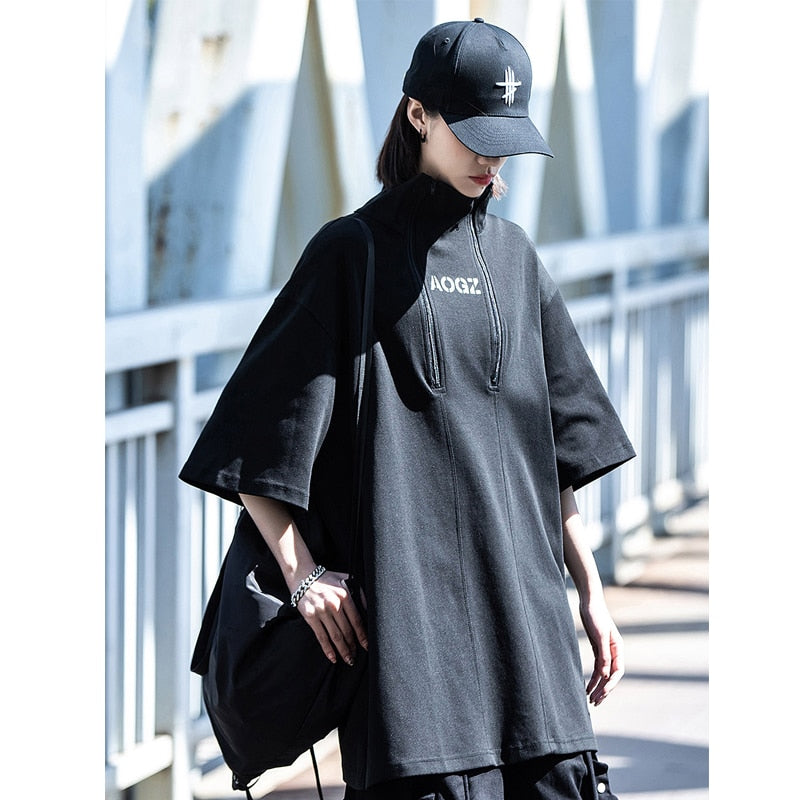 oversized t-shirt with turtleneck