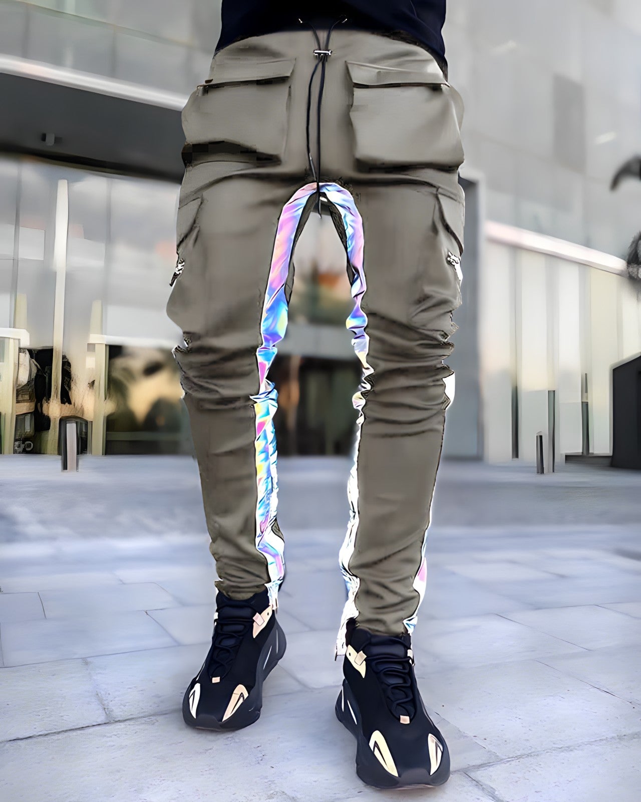 reflective cargo pants