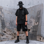 black cargo shorts - Vignette | OFF-WRLD