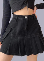 black cargo skirt mini - Vignette | OFF-WRLD