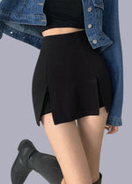 black streetwear mini skirt - Vignette | OFF-WRLD