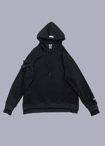 black techwear hoodie - Vignette | OFF-WRLD