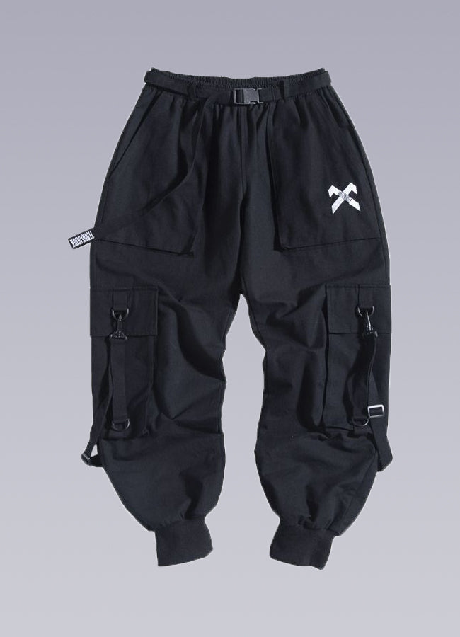 black techwear pants