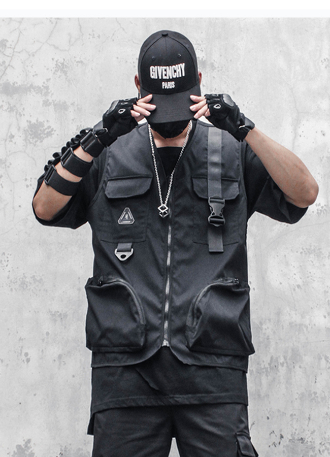 cargo vest streetwear