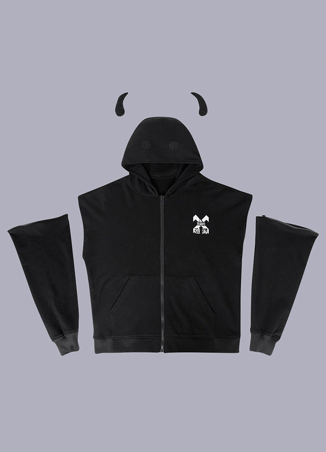 demon horn hoodie