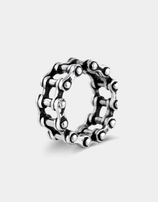 silver chain ring