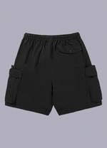 black tactical cargo shorts - Vignette | OFF-WRLD