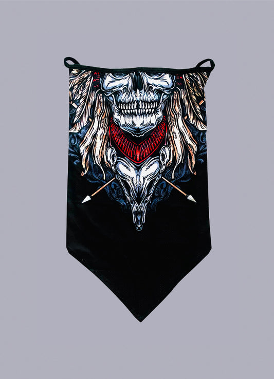 skull tube scarf