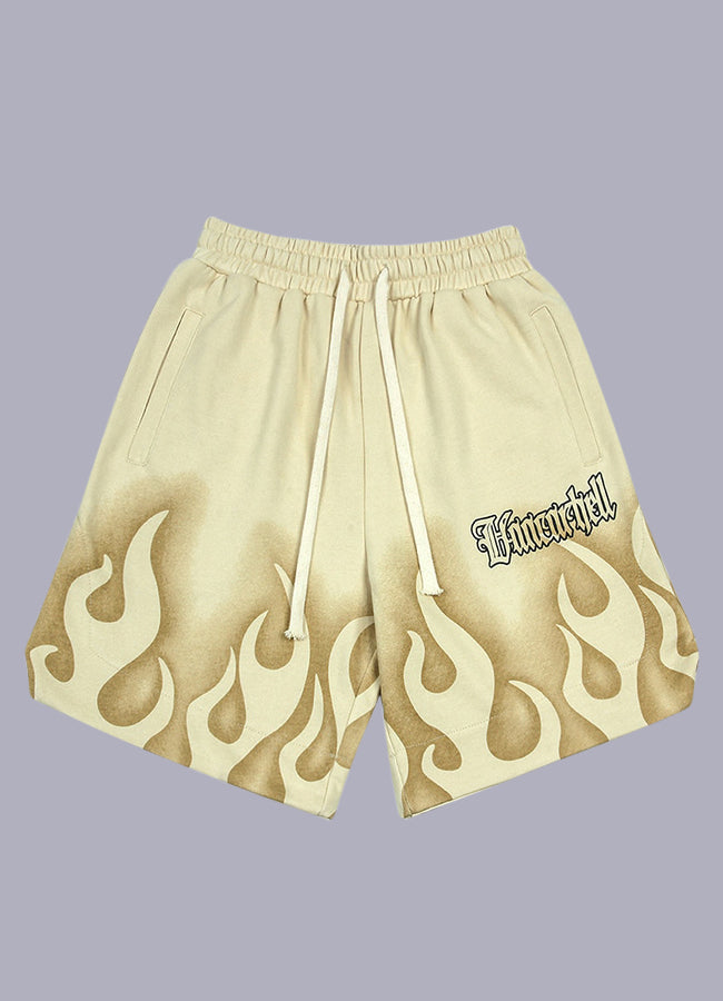 men's flame shorts