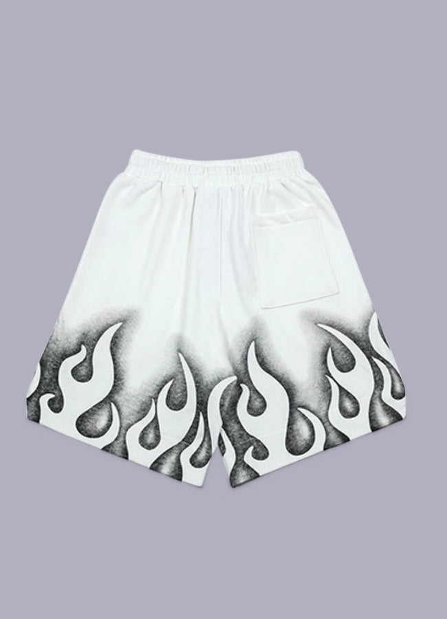 men's flame shorts