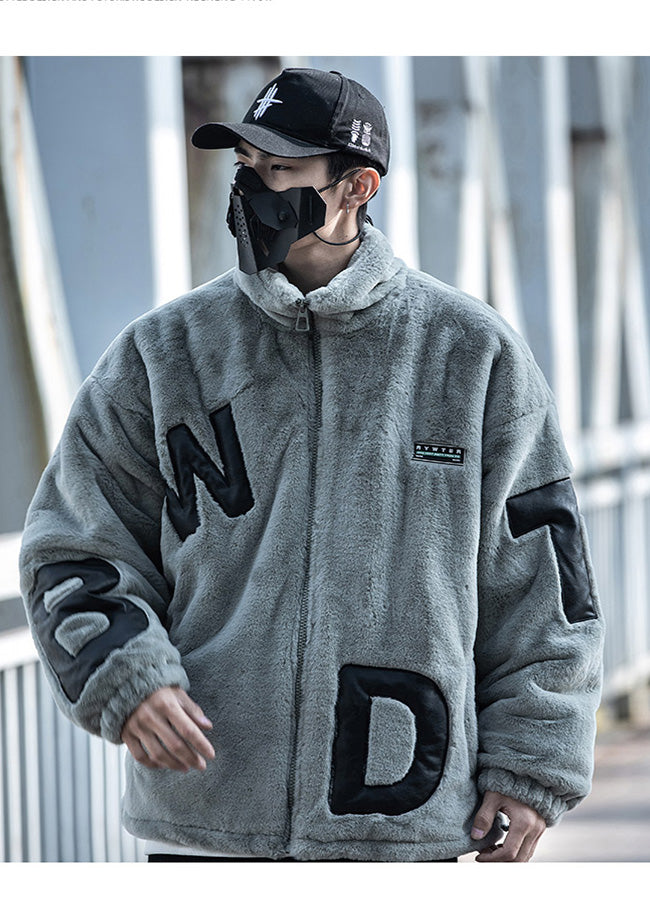 men's fleece jacket streetwear