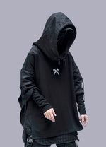 men's streetwear black hoodie - Vignette | OFF-WRLD