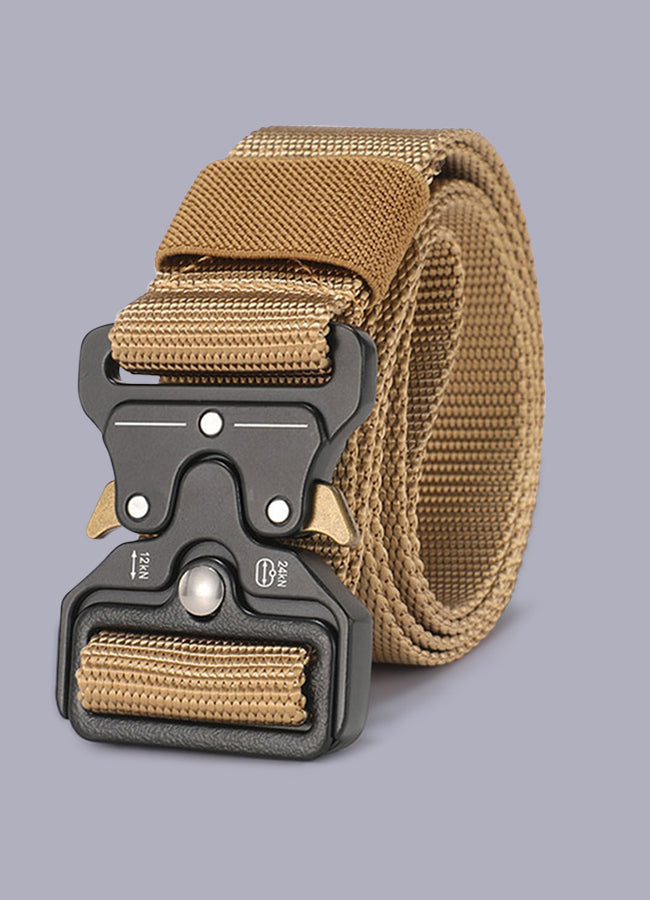 military-style tactical nylon belt