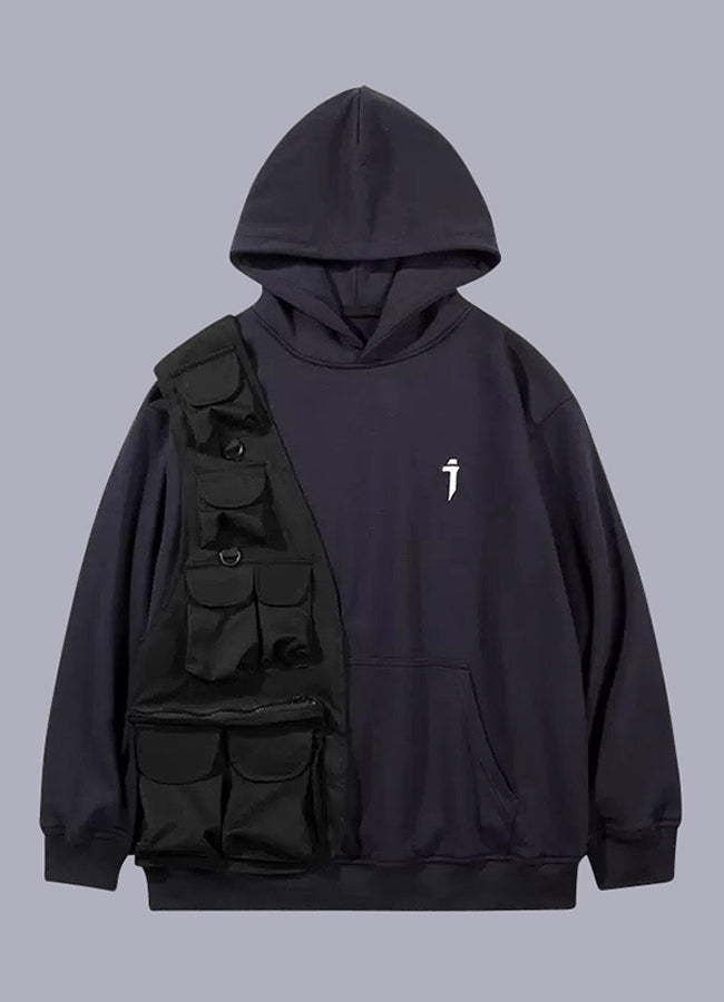 multi pocket hoodie