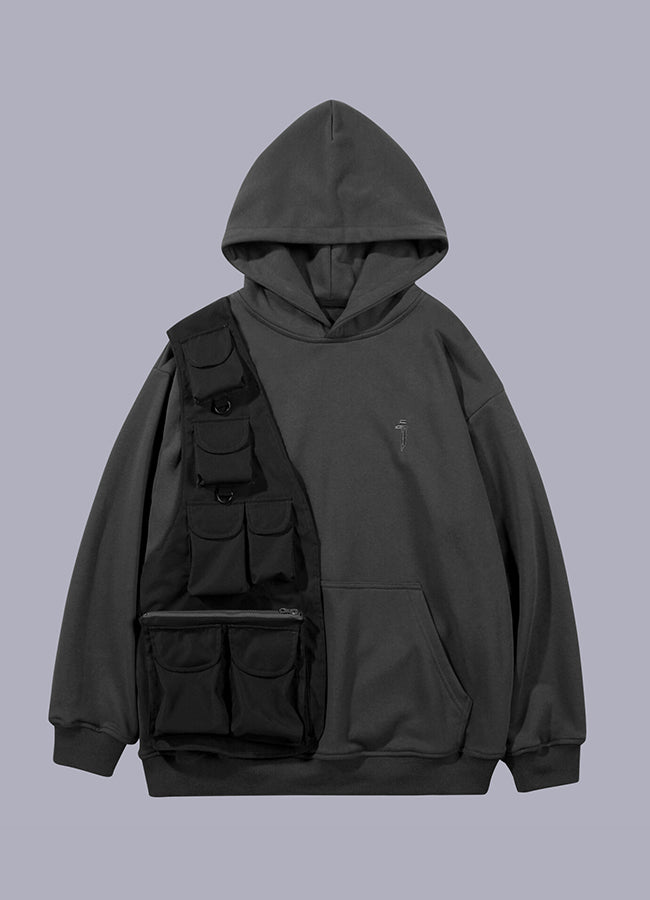 multi pocket hoodie