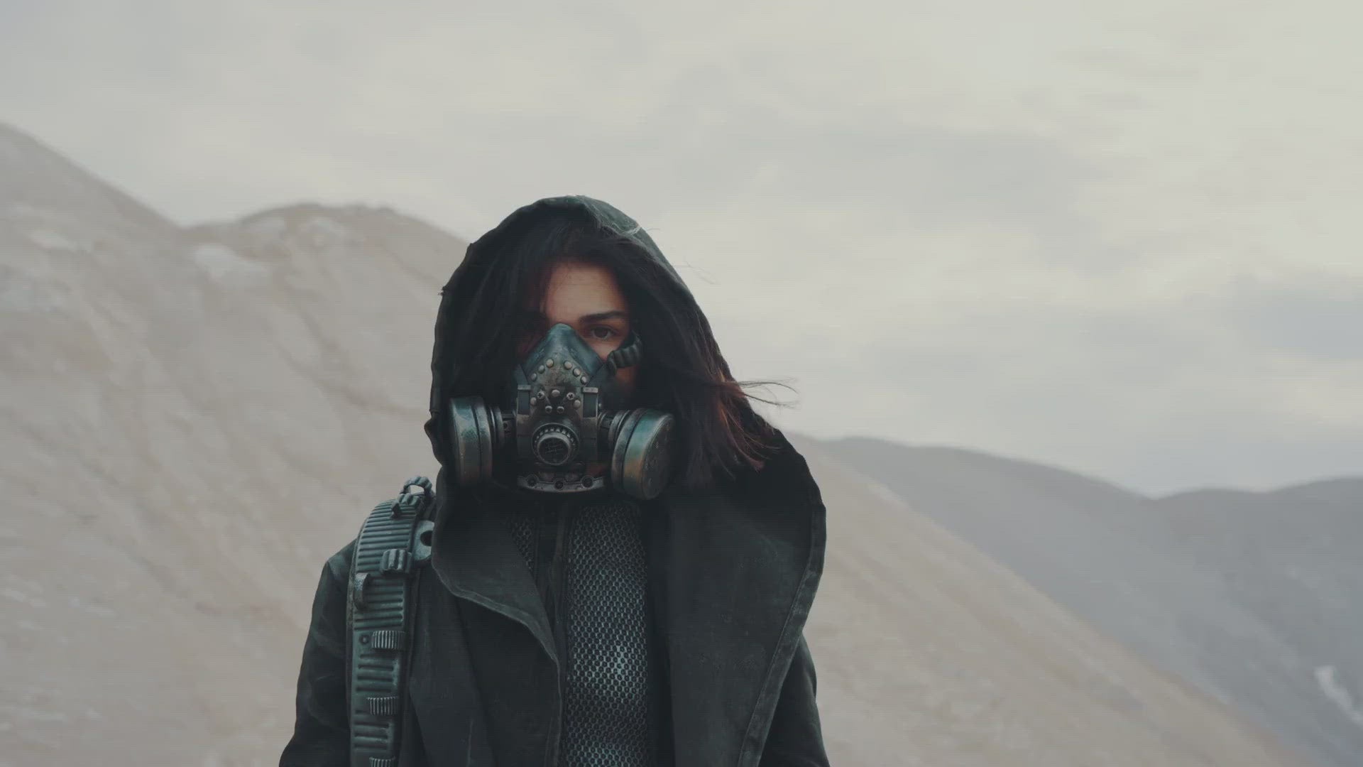 women wearing techwear clothing in the desert