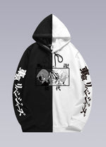 split black and white hoodie - Vignette | OFF-WRLD