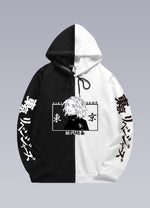 split black and white hoodie - Vignette | OFF-WRLD