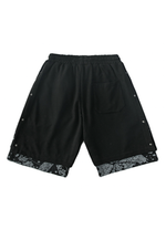 black and white bandana shorts - Vignette | OFF-WRLD