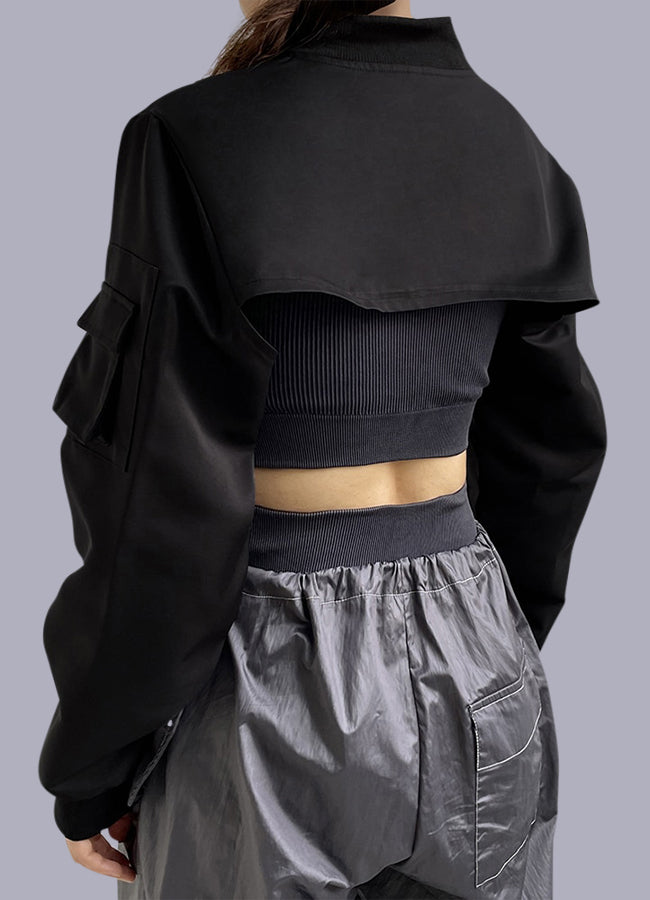 techwear crop top