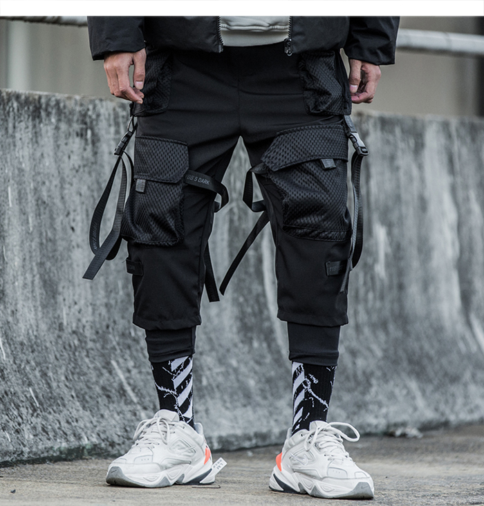 techwear pants with straps