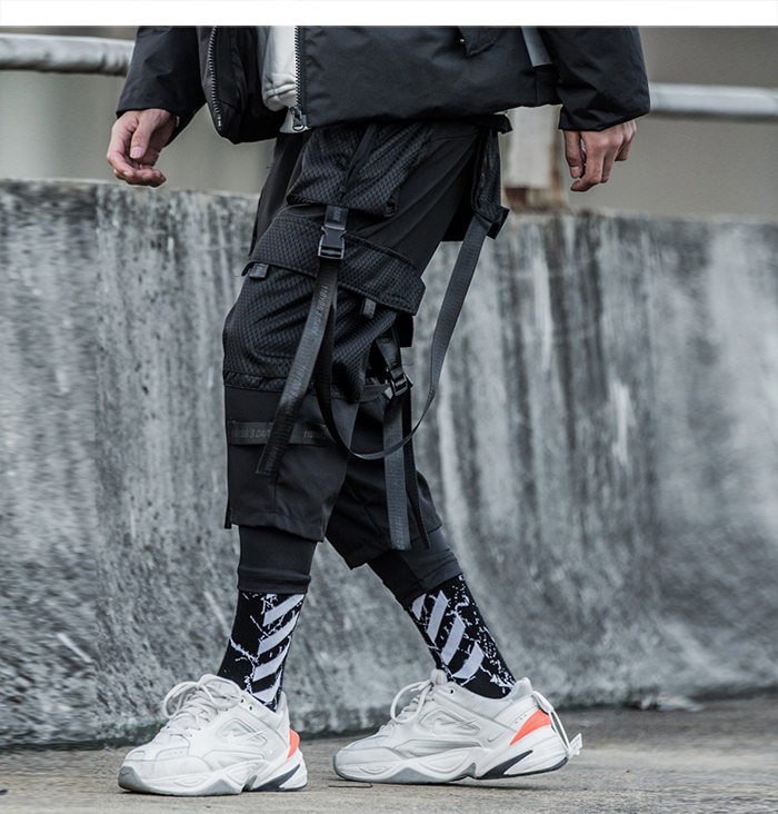 techwear pants with straps